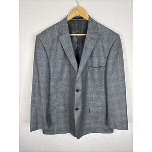 Austin Reed Silk Wool Blazer Men’s 46S Gray Two Button Sport Coat